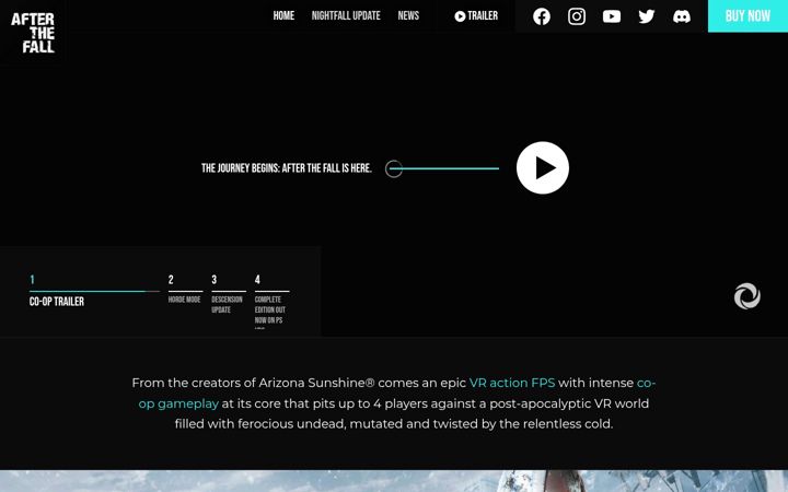 Screenshot of afterthefall-vr.com
