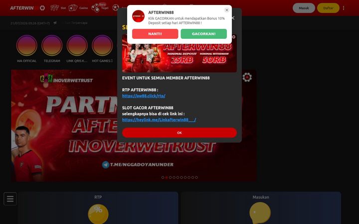 Screenshot of afterwin88eeve.com