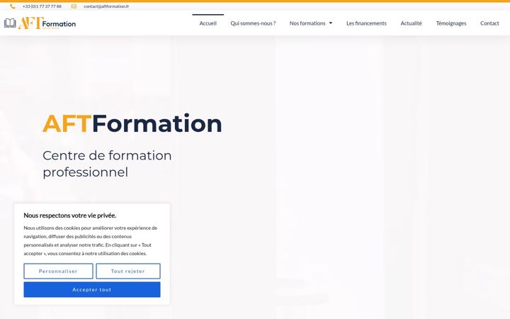 Zrzut ekranu aftformation.fr