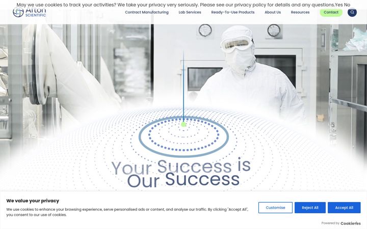 Zrzut ekranu aftonscientific.com