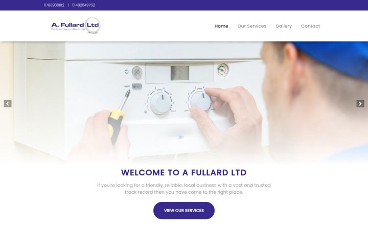 Screenshot of afullardltd.co.uk