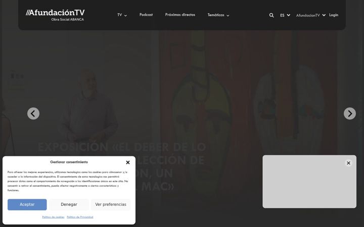 Screenshot of afundacion.tv