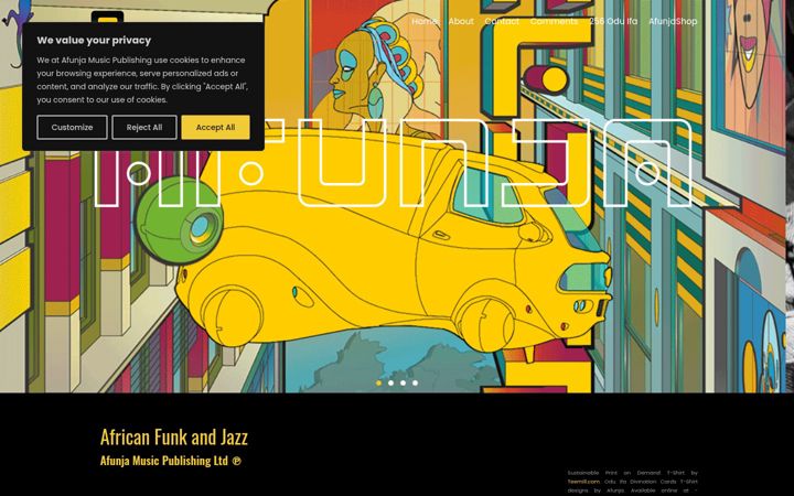 Screenshot of afunja.com