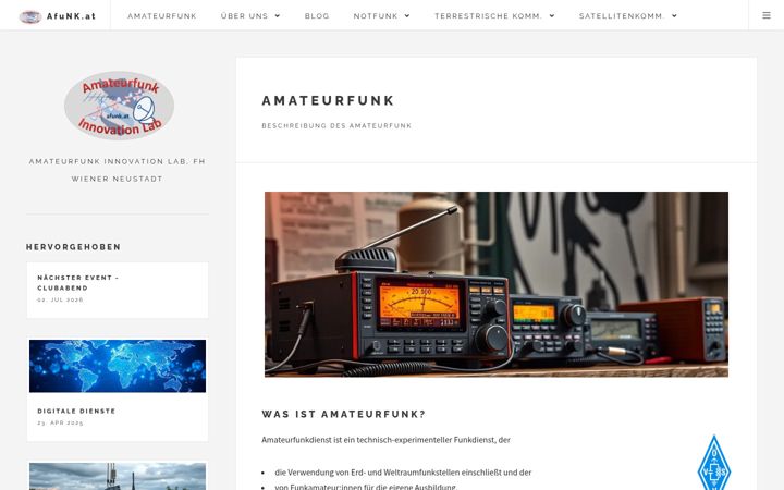 Screenshot of afunk.at
