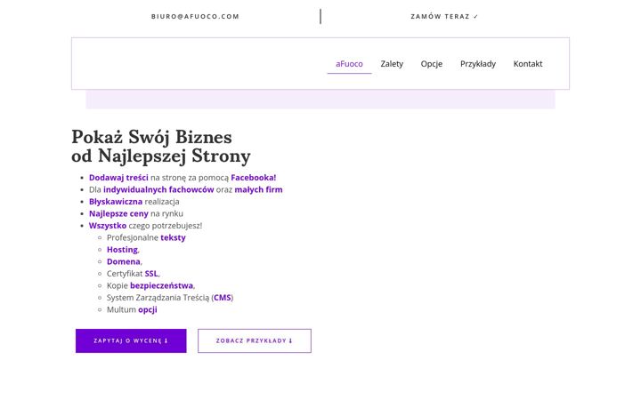 Screenshot of afuoco.com