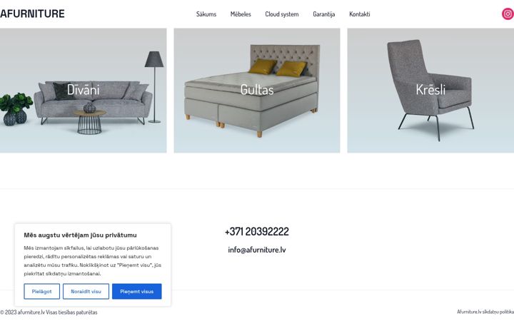 Screenshot of afurniture.lv
