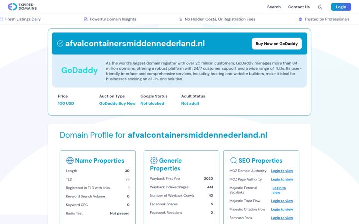 Ekraanipilt saidist afvalcontainersmiddennederland.nl
