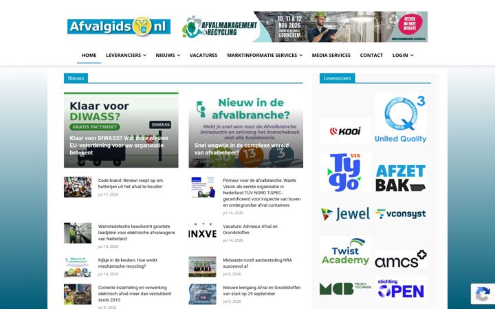 Screenshot of afvalgids.nl