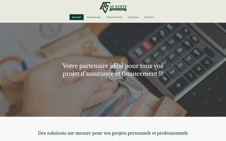 Captură de ecran a afvente.fr