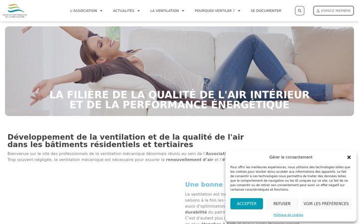 Screenshot of afventilation.org
