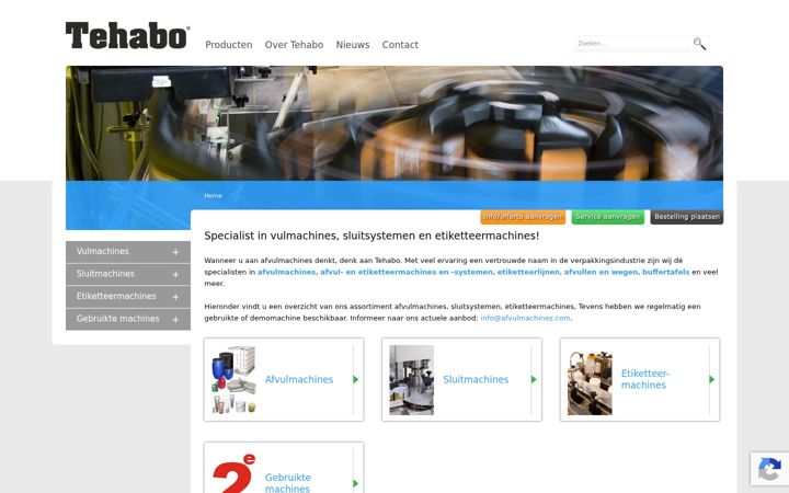 Screenshot of afvulmachines.com