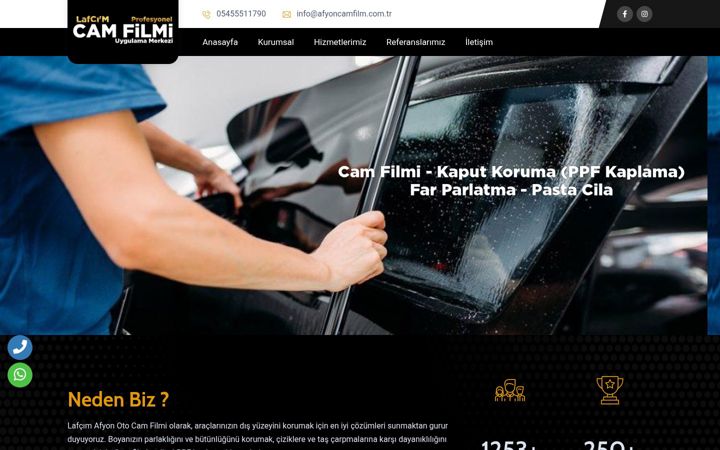 Screenshot of afyoncamfilm.com.tr