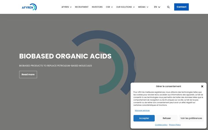 Screenshot of afyren.com
