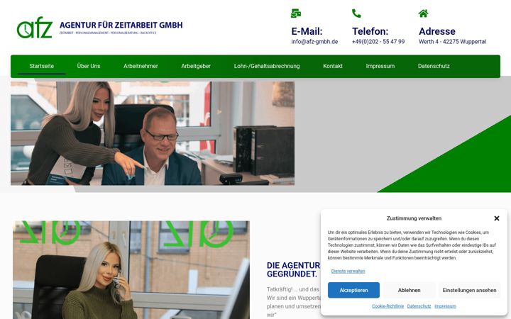 Screenshot of afz-gmbh.de