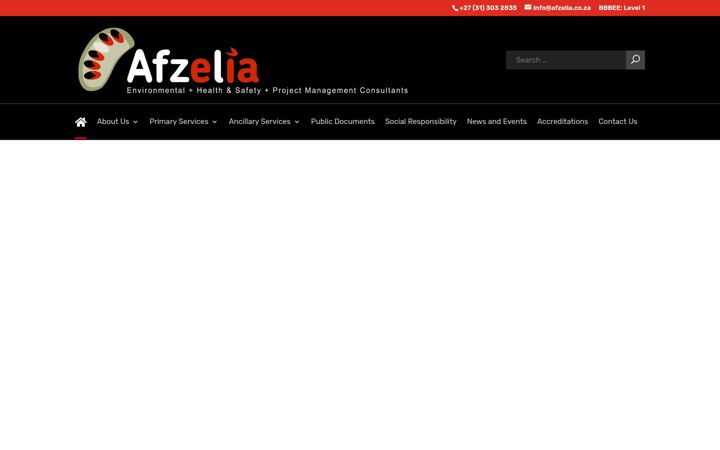 Captura de ecrã de afzelia.co.za