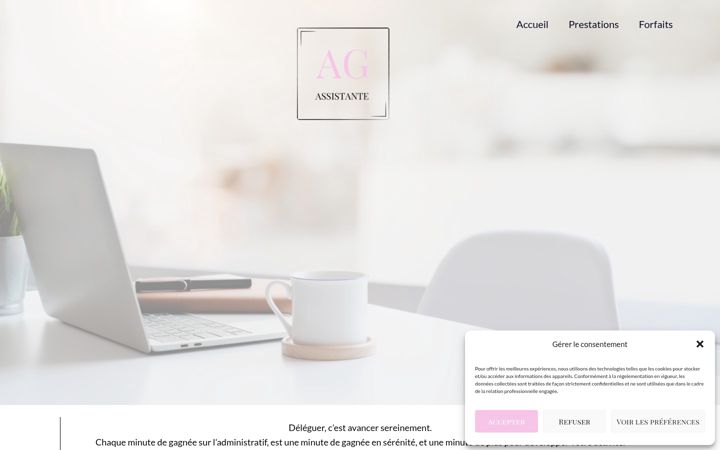 Screenshot of ag-assistante.fr