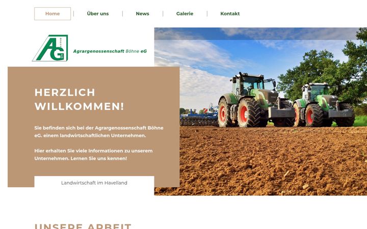 Screenshot of ag-boehne.de