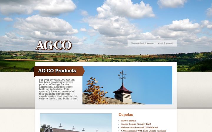 Screenshot of ag-co.com