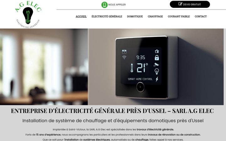 Snimka zaslona za ag-elec19.fr