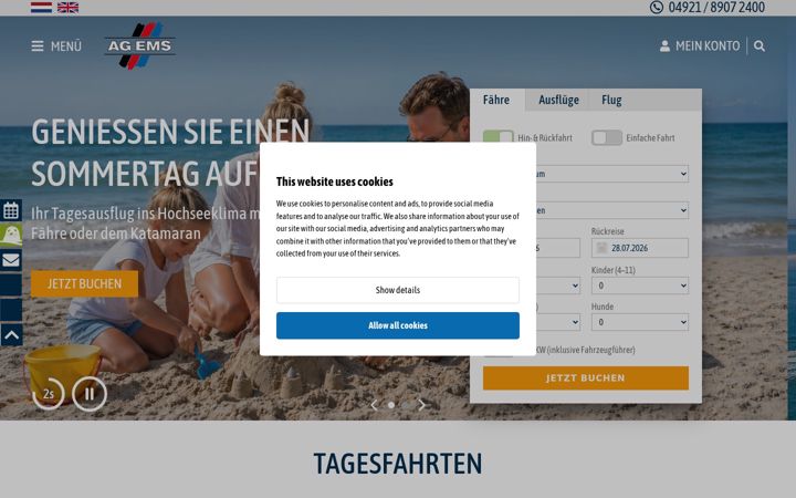Screenshot of ag-ems.de