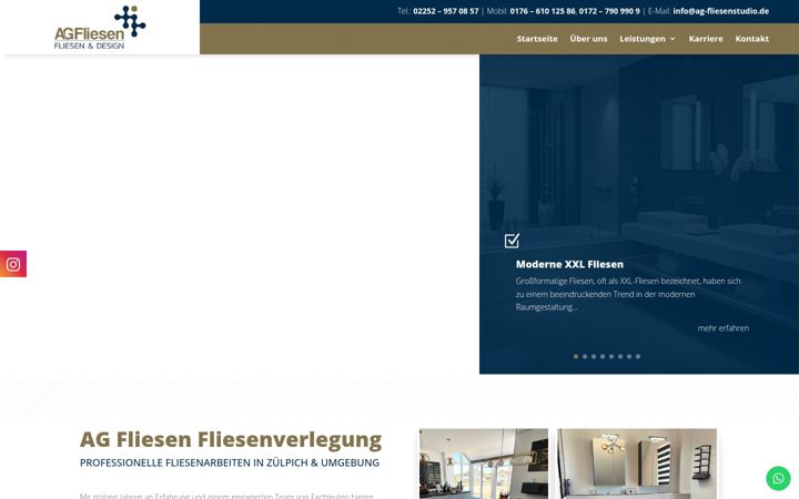 Snimka zaslona za ag-fliesenstudio.de