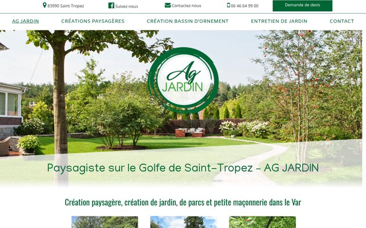 Screenshot of ag-jardin.fr