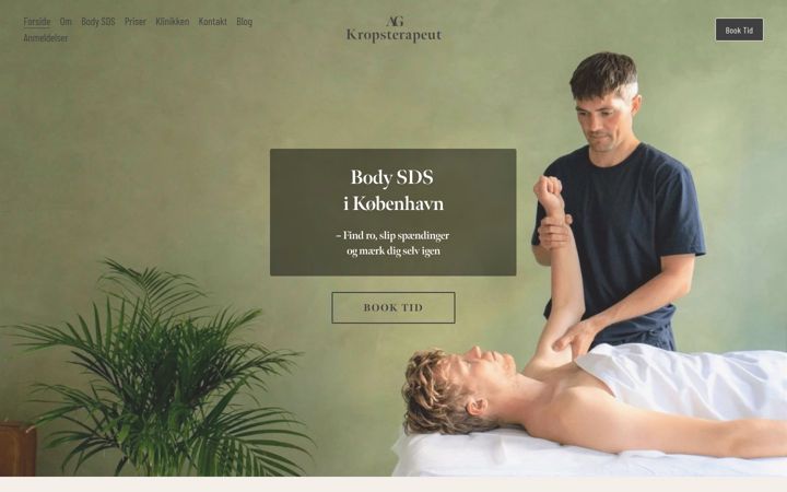 Screenshot of ag-kropsterapeut.dk