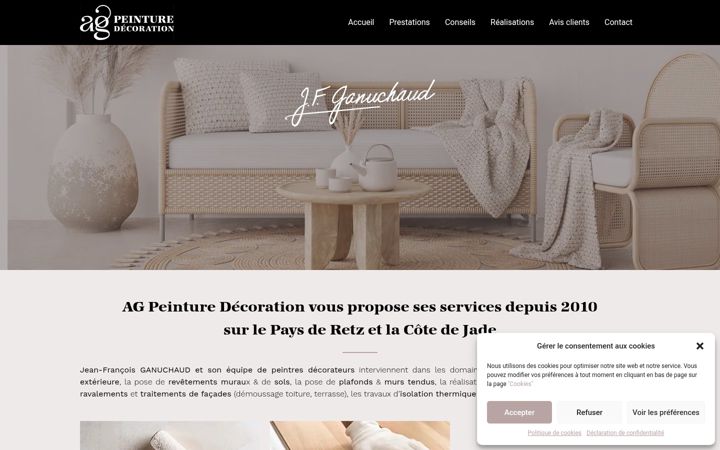 Screenshot of ag-peinture-decoration.fr
