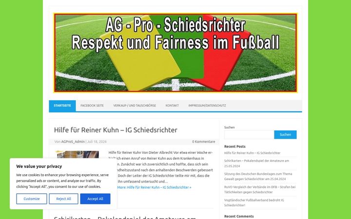Screenshot von ag-pro-schiedsrichter.de
