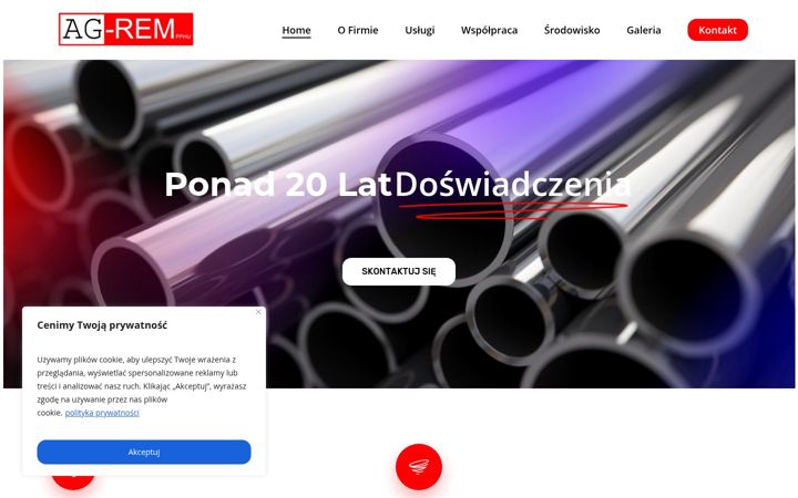 Screenshot von ag-rem.pl