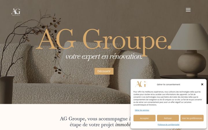 Screenshot of ag-renovation.fr