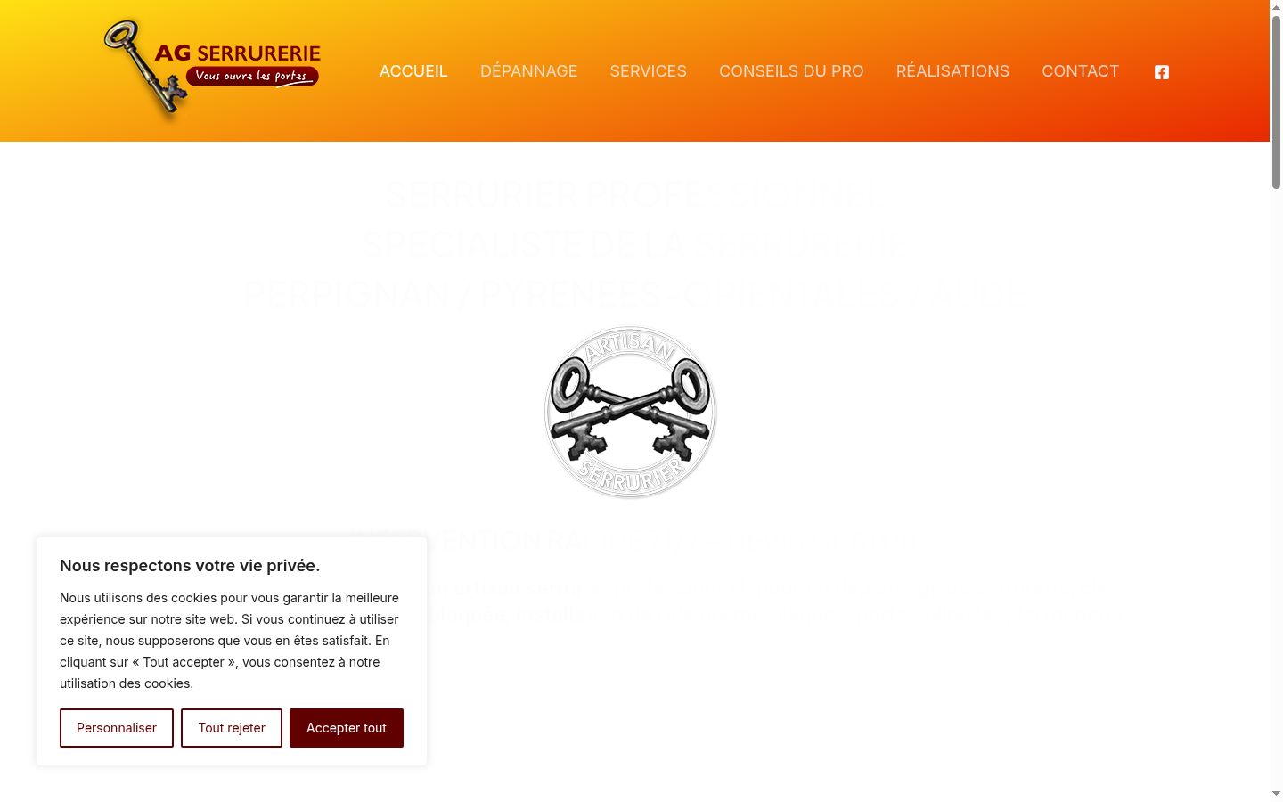 Screenshot des Einwilligungsbanners vor jeglicher Interaktion