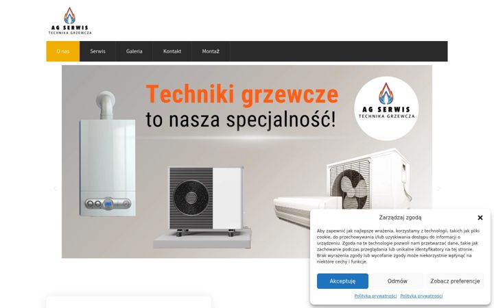 Posnetek zaslona ag-serwis.com.pl