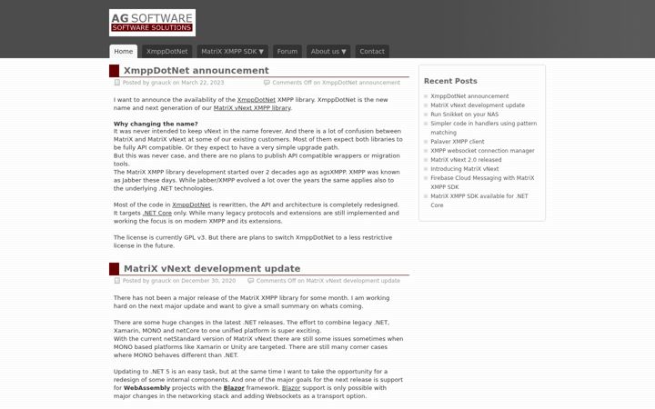 Screenshot von ag-software.net