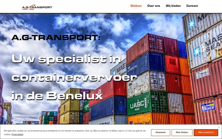 Screenshot of ag-transport.nl