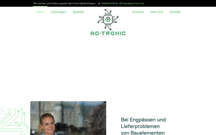 Екранна снимка на ag-tronic.de