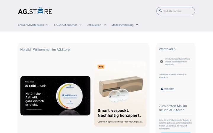 Screenshot of ag.store