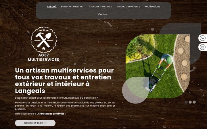 Screenshot of ag37multiservices.fr