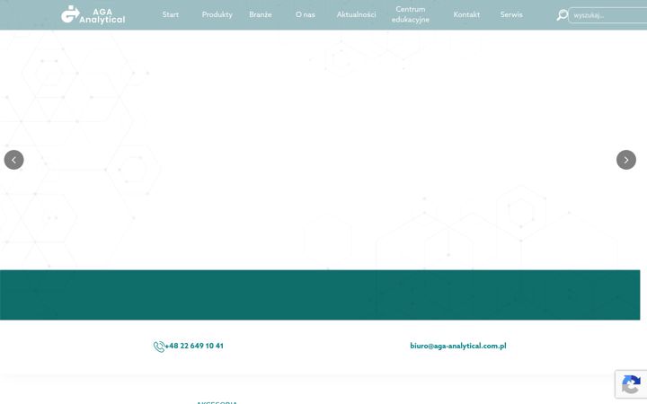 Screenshot van aga-analytical.com.pl