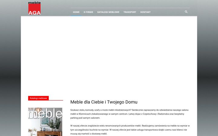 Screenshot of aga-meble.pl