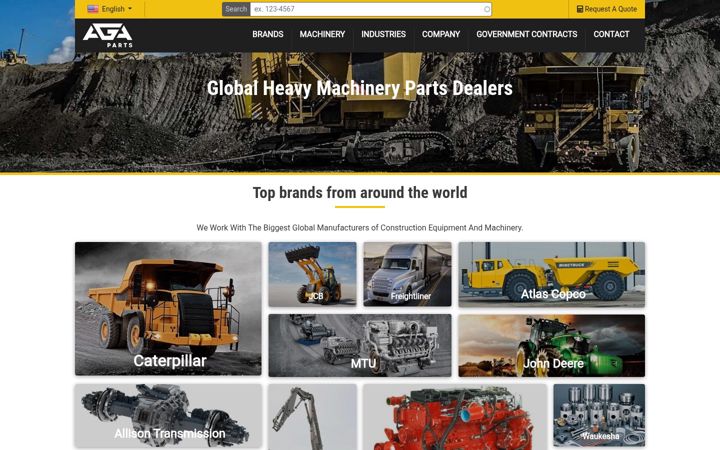 Screenshot ta' aga-parts.com