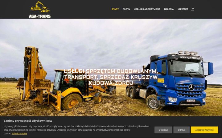 Screenshot van aga-trans.pl