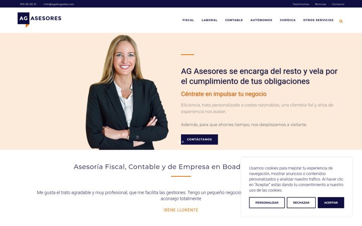 Ekrano kopija agabogados.net