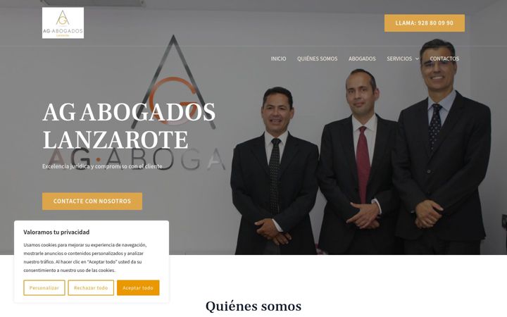 Screenshot of agabogadoslanzarote.com