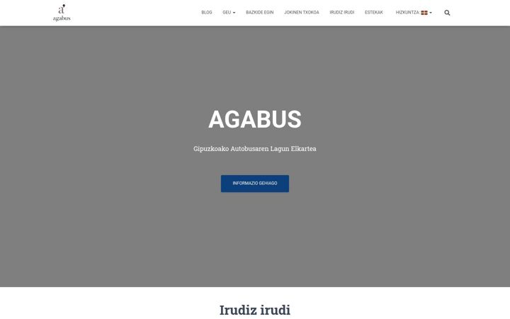 Skärmbild av agabus.eus