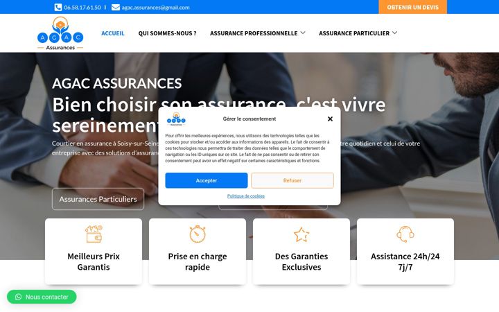 Screenshot of agac-assurances.com