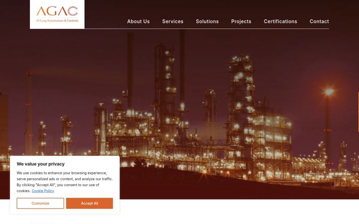 Screenshot of agac.ae