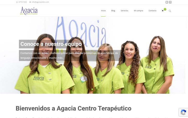 Screenshot of agaciacentro.com