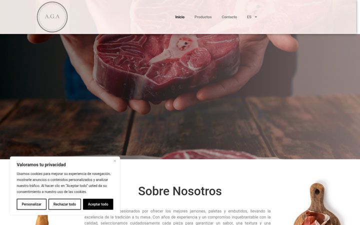Screenshot of agacomercial.com