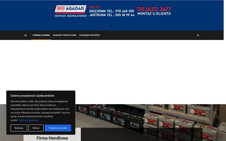 Skärmbild av agadar-akumulatory.pl